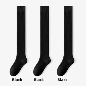 miiow | Thickened Fleece Long Tube Socks Womens Winter Warm High Tube Knee Protection thigh socks Over Knee Plush Lined Extra Thick