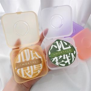 Dorisna Large Makeup Sponge Storage Box Universal Breathable Transparent Dustproof Storage Box Cotton Candy Powder Puff Storage Box Portable Makeup Sponge Empty Box