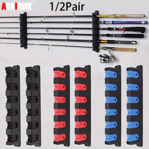Horizontal & Vertical Fishing Rod Rack Fishing Rod Racks Suitable for Ship Garage 6-pole Wall Mounted Fishing Rod Storage