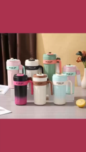 MajuSuksess168 Tumbler Kopi Aesthetic Smart LED Handle 650ml Stainless Steel SUS 316 / Botol Tumbler Vacuum Insulated 650ml