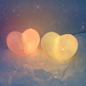 Creative Love Heart Night Light Desk Lamp Cute Romantic Gift Bedroom Decor Room lamp(Included Battery)