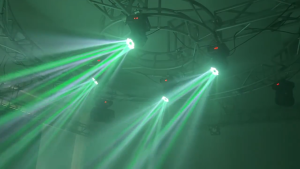 Flowwave ไฟดิสโก้เลเซอร์ RGBW 6 ดวง รุ่น Bee Eye หัวขยับได้ - แสง Beam/Wash ควบคุมด้วย DMX512 เหมาะสำหรับใช้ในคลับ ปาร์ตี้ งานแสดง สร้างบรรยากาศสุดมันส์ เอฟเฟกต์แสงหลากหลาย หมุนได้รอบทิศ งานปาร์ตี้ฮาโลวีน