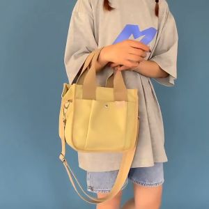 canvas tote bag KVKY new Japanese Rakuten canvas bag bento small bag tote bag hand-held womens bag large-capacity womens tote bag Canvas Rucksack Backpack Canvas Bag For Painting - Lazada