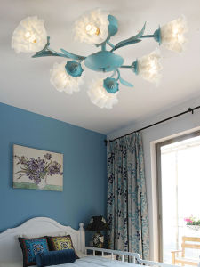 Meiyuan Mediterranean Pastoral Style Bedroom Light Bell Orchid Blossom Ceiling Light Atmospheric European Retro Restaurant Study Light