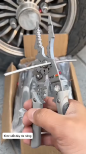 Kìm tuốt dây đa năng Kìm cắt và bấm cáp điện Kìm thép không gỉ đa năng cấp công nghiệp