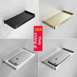 CHIZHIDU | Kệ Nhà Vệ Sinh Không Cần Khoan 304 Thép Không Gỉ