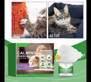 Cat Calming Diffuser Kit Refill Calming Mood Relaxing Anti Anxiety Stress Soothing Comforting Pets Pheromone