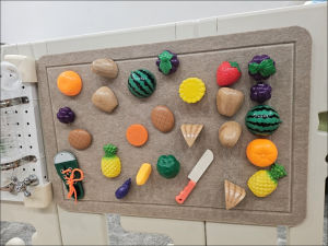 Đồ Chơi Trẻ Em DIY Dán Lông Cừu Quả Cây Đồ Chơi Giáo Dục Đồ Chơi Mô Phỏng Cho Bé Trai Và Bé Gái 3-5 Tuổi Đồ Chơi Học Tập Thú Vị