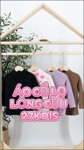 Áo cổ lọ lông cừu cho bé 27kids mềm mại ấm áp mùa đông trẻ em từ 2-14 tuổi ULTN3