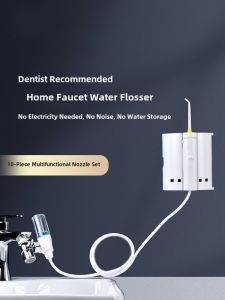 Dental Recommended Faucet Mount Dental Cleaner Home Oral Rinse Cleaning Teeth Whitening Water Flosser Device Deep Cleaning