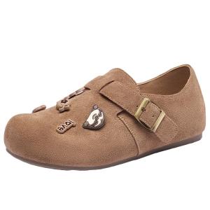 Josiny | Soft Bottom Easy-to-Wear Slip On Shoes Women Leather