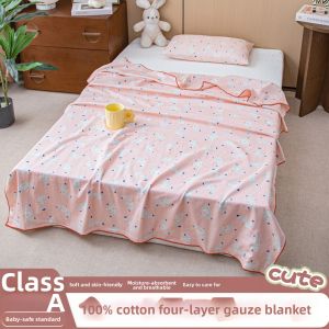 BEIPIN | Breathable Summer A-Class Infant Blanket 4-Layer Cotton Muslin