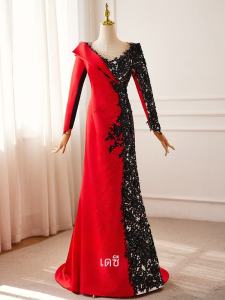 ชุดราตรีผู้หญิง ชุดการแสดงเสียงเพลงชาติพันธุ์ ชุดเจ้าสาว ชุดราตรี ชุดการแสดง ชุดแฟชั่น ชุดราตรี ชุดเจ้าสาว