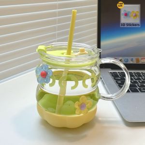Rasta Imposta | High Appearance Tea-Water Separation Straw Glass Cup