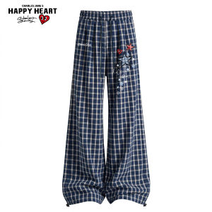 CHARLES JANGS HAPPY HEART | Lightweight Casual Pants Straight Loose Comfortable Summer
