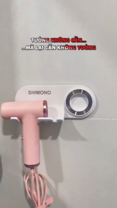 SHIMONO Giá Đỡ Máy Sấy Tóc P2 Dán Tường Siêu Dính Không Cần Khoan Chịu Lực Tốt Treo Nhà Tắm