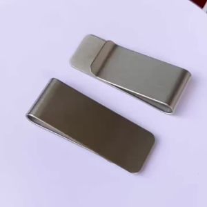 Money Clips Stainless Steel Metal Slim Cash Money Clip Silver Wallet Bill Credit Card Holder for Men and Women Festival Gift