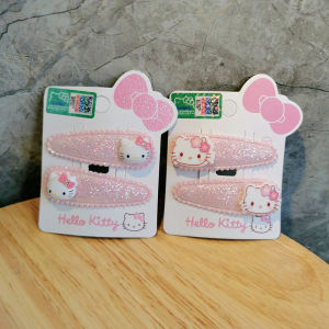 HelloKitty สไตล์ญี่ปุ่น ดอกไม้ จี้ผมรูปแมว Kawaii สำหรับเด็กผู้หญิง ดอกไม้ ที่หนีบผม ที่หนีบผม ลายดอกไม้ ที่หนีบผมรูปแมว Hello Kitty