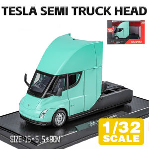 LEO 1:32 Tesla Semi Truck Head Diecast Model Car Alloy Cars Toys Collection Gift For Kids Boy Girl