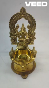 Traditional Brass Varahi Amman Diya Oil Lamp | Handcrafted Vilakku for Pooja & Home Temple | Pure Brass | Size: Height - 11.5 cm Width - 6 cm | Pack of 1 pc