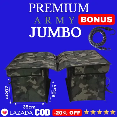 KANDEK OBROK TAS KURIR BRONJONG MOTOR RONJOT BAHAN PREMIUM PU SINTETIS ARMY ANTI AIR LIMITED EDITION GRATIS