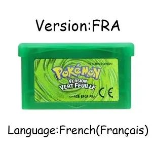 Bandai | Pokemon Game Card Multi Language Version Video Game Cartridge Gift Emerald FireRed LeafGreen Ruby for GBA SP
