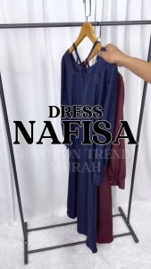 ALMO FASHION - [HN] - Dress Nafisa / Dress Wanita Model Terbaru / Gaun Wanita Dewasa / Baju Dress Terbaru / Dress Wanita Elegant / Dress Murah Berkualitas / Pakaian Wanita Mewah