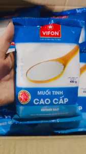 Thùng 24 Gói Muối Tinh Sấy Cao Cấp Vifon 450g -VF48T