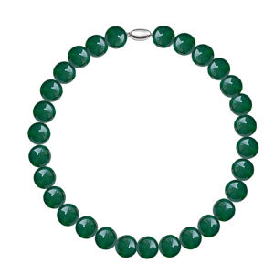 YISHU | Natural Agate Spinach Green Necklace