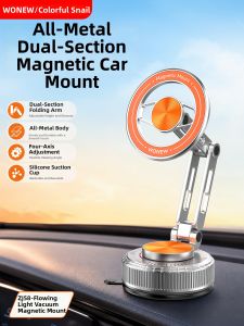 WONEW | Magnetic Suction Phone Mount Dual Arm Navigation And Photography Mini Portable