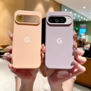 Sanrio | Liquid Silicone Solid Color Phone Cover for Google Pixel 11 10 9 Pro XL 10A 9A 8 8A 7 7A Soft Bumper Shockproof Protective Case