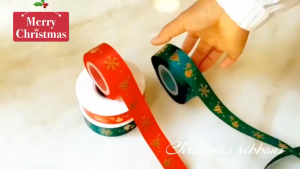 25yards/Roll 1Inch Christmas Ribbon Merry Christmas Print Gift satin Ribbon For Gift Wrapping Crafts | BOOKTOK PH
