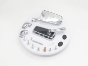 Aluminum alloy rotatable rearview mirror for motorcycle