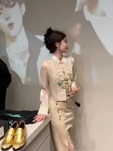 New Chinese Style National Embroidery Sun Protection Dress for Women Summer 2025 New Thin Organza Short Blouse Shirt Jacket