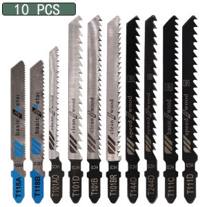 10/20/35/48Pcs T-Shaft Jigsaw Blades HCS Assorted Jig Saw Blades For Wood Plastic Metal Cutting T119B T111C T218A T118A T118B