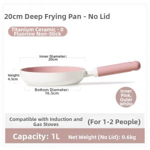 CAROTE | Non-Stick Titanium Ceramic Frying Pan for Electromagnetic Stove