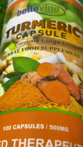 Bellevine Turmeric Curcumin Capsules 500mg 100s | Antioxidant Bones Joint Skin & Liver Health Support