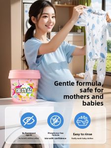 MONLEYTA | Explosion Salt Laundry Detergent Stain Removal Whitening Baby Clothes Official Flagship Store Authentic White Clothing Deyellowing Tool