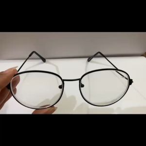 Kacamata Oval Frame Besi Gaya Retro Vintage Korea Style Lensa Minus Rabun Jauh Dewasa Pria Wanita - ADA VARIAN UK -0.50 SAMPAI -4.00