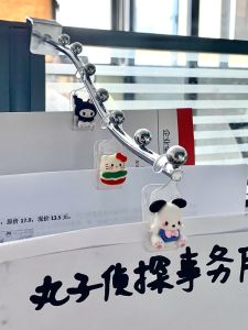 Cute Plastic Mini Clip Transparent Acrylic Document Organizer Clip for Office Use with Hook Student File Arrangement Clip