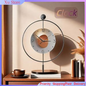 Wall decoration wrought iron wall clock metal simple and fashionable dining room living room clock