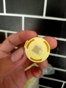 Tutup gas lpg 12kg (500 pcs) Hologram barcod seal cup