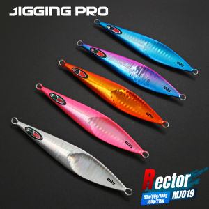 JIGGING PRO Rector Slow Jig 60g 80g 100g 160g 210g Deep Sea Fishing Lure Slow Falling Sinking Metal Jig Sea Fishing Tackle