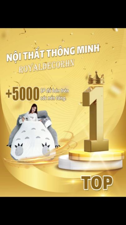 Quà Tặng Đẹp Đệm ngủ hình thú stick gấp gọn ROYALDECORHN nệm ngủ trang ...