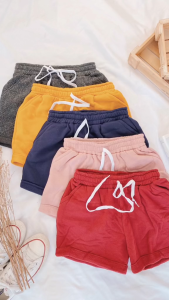 DNEMNLPH Jogger Shorts Assorted (Trendy Korean Bangkok Fashion for Gym Workout Lounging Chill Outdoor & Indoor Outfit High Quality Plain With Neutral Colors Stretchable Freesize For Girls Ladies Women Casual Elegant Summer Beach Comfy Outfit)