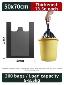 Yihong | Heavy-Duty Large Black Kitchen Trash Bags with Drawstring