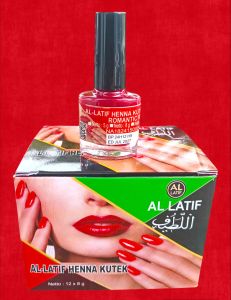 Kutek Henna Al-latif Halal BPOM Romantic Red 8gr