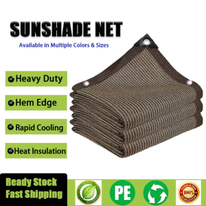 🎁Buy 1 Get 2🎁Brown Sunshade Net UV Protection Netting For Carport Plant Fruit Vegetable Outdoor Garden Farm Balcony Sun Block Heat Insulation Shade Cloth Shade Cover遮阳网