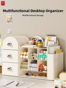 Children Desk Organizer Stationery Storage Bookshelf Pen Holder