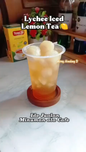 Lemon Lychee Green Tea Powder – Detox Drink for Digestion & Reduce Bloating Healthy Weight Loss